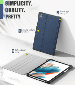 MoKo leggero antiscivolo Folio <span class=keywords><strong>Cover</strong></span> custodia Smart Shell Auto Wake Sleep Case per <span class=keywords><strong>Samsung</strong></span> Galaxy Tab <span class=keywords><strong>A8</strong></span> 10.5 pollici 2022 - Product Image 2