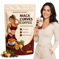 Poudre de café Maca avec Garcinia Cambogia pour la récupération énergétique des adultes, le soulagement du stress et le soutien du métabolisme quotidien - Énergie naturelle