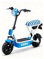 Vélo Électrique Urbain à Cadre en Acier 14 pouces, Moteur Brushless 350W 48V à Moyeu Arrière, Assistance au Pédalage, Batterie Plomb-Acide 15AH/13AH, Capteur Électronique, 3 Vitesses, Frein à Tambour
