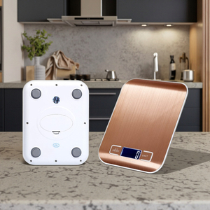Balance de cuisine intelligente numérique en acier inoxydable balances électroniques domestiques alimentées par batterie pour <span class=keywords><strong>la</strong></span> mesure du poids - Product Image 5