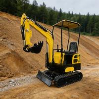 Mini-excavatrice de 800 kg, moteur EPA Euro 5, nouvelle mini-excavatrice plus grande de 0,8 tonne, mini-excavatrice sur chenilles pour la ferme, en vente