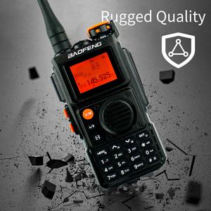 Talkie-walkie analogique portable UVK6 bidirectionnel toutes bandes avec chargement Type-C, VHF/UHF, résistant à l'eau IPX-1, 5W longue portée - Product Image 4