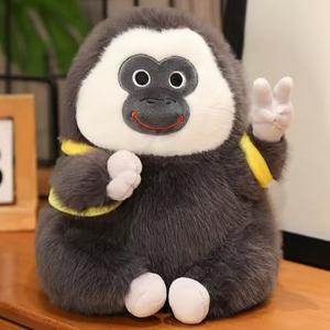 Ensemble de jouets en peluche singe Saki blanc éducatifs, animaux en peluche interactifs pour l'apprentissage précoce et le lien parent-enfant - Product Image 5