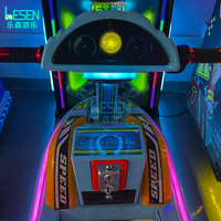 Machine de jeu d'arcade pour enfants à monnayeur, simulateur de surf, de conduite, de course et de canoë, machine de jeu de surf pour enfants