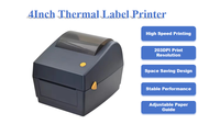 Imprimante thermique de haute qualité 4 pouces X, haute vitesse 203 dpi, interface USB, imprimante d'étiquettes de point de vente de bureau pour restaurant, en stock