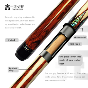ไม้คิวบิลเลียด FORTUNE CUES คุณภาพสูง งานแฮนด์เมด ด้ามไม้แท้ ดีไซน์พิเศษ ไม้คิวพรีเมียม ครองโลก 4 เอ็กซ์คลูซีฟ - Product Image 5