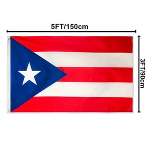 Bandiere di Porto Rico e Bandiere di Tutti i <span class=keywords><strong>Paesi</strong></span> del <span class=keywords><strong>Mondo</strong></span> in Poliestere con Stampa Etichetta, Forma Rettangolare, Confezionate - Product Image 4