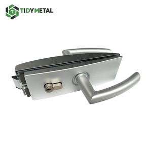 Bền hiện đại chống trộm cửa kính cường lực khóa phần cứng đòn bẩy xử lý khóa với chìa khóa cho văn phòng khách sạn sử dụng nhà - Product Image 1