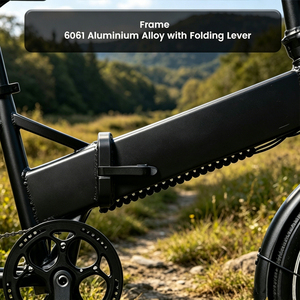 Bicicleta Eléctrica Plegable OEM de 250w, 42nm, 7 Velocidades, Cuadro de Aluminio, con Portaequipajes Trasero, Modelo Lw-efk018, Bicicleta Familiar Plegable - Product Image 4