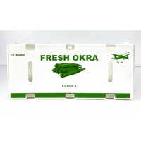 Boîtes d'Emballage de Gros pour Fruits et Légumes Frais en PP Plastique Ondulé, Caisses de Manutention pour Okra Empilables en PP Alvéolaire pour Expédition