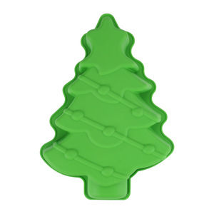 Moule à gâteaux en silicone bonbons plateaux de cuisson moules en silicone de noël moule à mousse de gâteau d'arbre avec sac emballage pour la cuisson au savon - Product Image 3