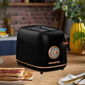 220 V schwarzer Toaster Pop-Up-Brotbrötchen-Toaster