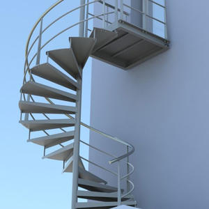 Escalera de acero exterior decorativa galvanizada prefabricada a <span class=keywords><strong>precio</strong></span> de fábrica barato - Product Image 1