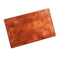 Plaque de bronze non allié RQ C1100 99,9 %, épaisseur 0,5 mm-4 mm, 10 mm x 1000 mm, service de pliage sur mesure pour applications électriques, 315 MPa