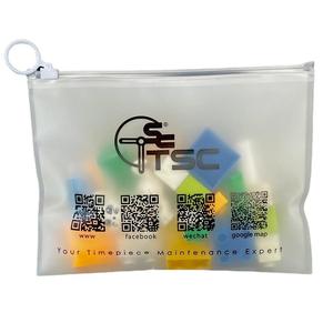 Custom Printed logo Garment Zipper <b>Bag</b> Wholesale Transparent Frosted Cloth Slider <b>Zip</b> Lock Packaging <b>Bag</b> - Product Image 3