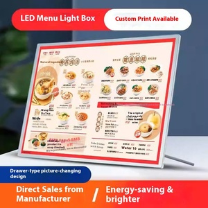 Barre d'éclairage LED ultra-mince étanche en verre trempé et alliage d'aluminium, support mural ou de bureau, boîte lumineuse pour stand de nuit - Product Image 5