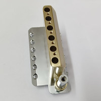 Brass Saddles Brass Block Tremolo Bridge 6-Point Vibrato Bridge 52.5mm Spacing