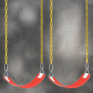 <span class=keywords><strong>AGPTEK</strong></span> Lot de 2 Sièges de Balançoire 167,6 CM avec Chaînes Antirouille, Support Thermoplastique Revêtu, Capacité 250 lb, Coussin et Accessoires de Remplacement à Clipser - Product Image 3