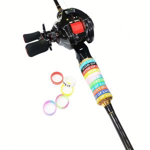 Colorful Printed Silicone Ring Anti Slip Grip Stopper Ring for Fishing Rod Jump Rope Handle Decorative Silicone Band - Product Image 4