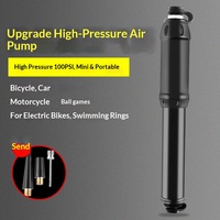 Pompe à vélo miniature BETOUGH 100Psi en alliage d'aluminium, pompe à air manuelle pour vélo, gonfleur de pneus, valve Schrader Presta, pompe de cyclisme
