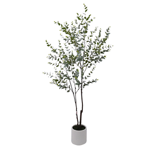 Oh Arts Venta Caliente <span class=keywords><strong>Olivo</strong></span> Bonsai Artificial Planta Eucalipto Artificial Árbol Para Uso Comercial En Hoteles o Restaurantes - Product Image 1