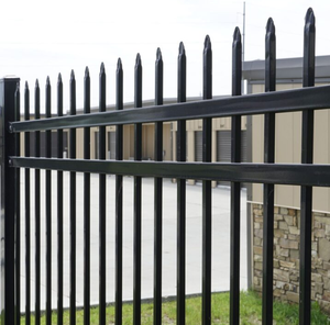 Panneaux de clôture en métal forgé bon marché, clôture de sécurité en acier pour les maisons - Product Image 1