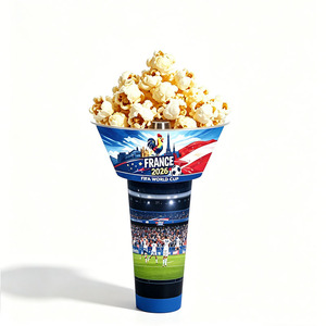 Vaso Desechable Personalizado para Combinaciones de Aperitivos y Bebidas, con Capacidad para 360 ml, con Tazón de 700 ml y Tapa - Product Image 3