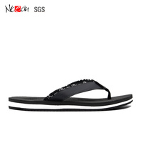 Vente en gros de chaussures de plage antidérapantes pour hommes, tongs personnalisées avec logo, tongs en EVA
