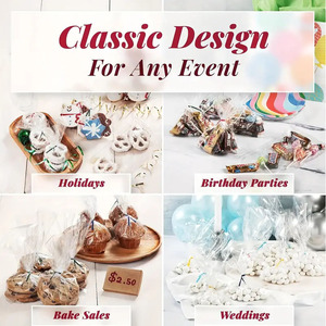 Sacs en plastique OPP d'épaisseur imprimés personnalisés pour sac d'emballage de bonbons colorés divers sacs en plastique pour biscuits - Product Image 2