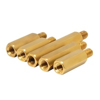 Surtido de espaciadores hexagonales de latón M2, M2.5, M3, M4, M5, M6, pernos de soporte roscados de latón GB 900 para ensamblaje de chasis de computadora