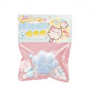 Porte-cartes en peluche TPR en forme de patte de chat, mignon et compressible, pour soulager l'irritabilité et le stress des enfants - Product Image 1