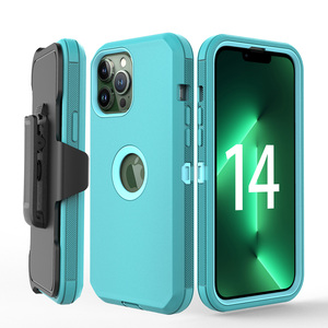 Nuevo estilo de alta calidad Clip de cinturón funda trasera de teléfono a prueba de golpes funda de teléfono para <span class=keywords><strong>iPhone</strong></span> 14 Pro Max 6,7" - Product Image 4