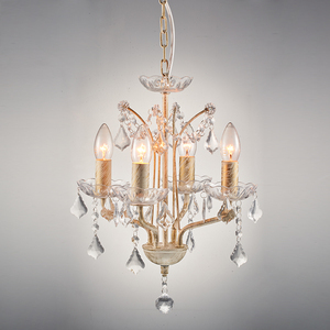 European Lamparas Acrylic Chain Ceiling Lamp Fixture for Bedroom <b>Dining</b> Room Modern White Crystal Chandelier Pendant <b>Light</b> - Product Image 5