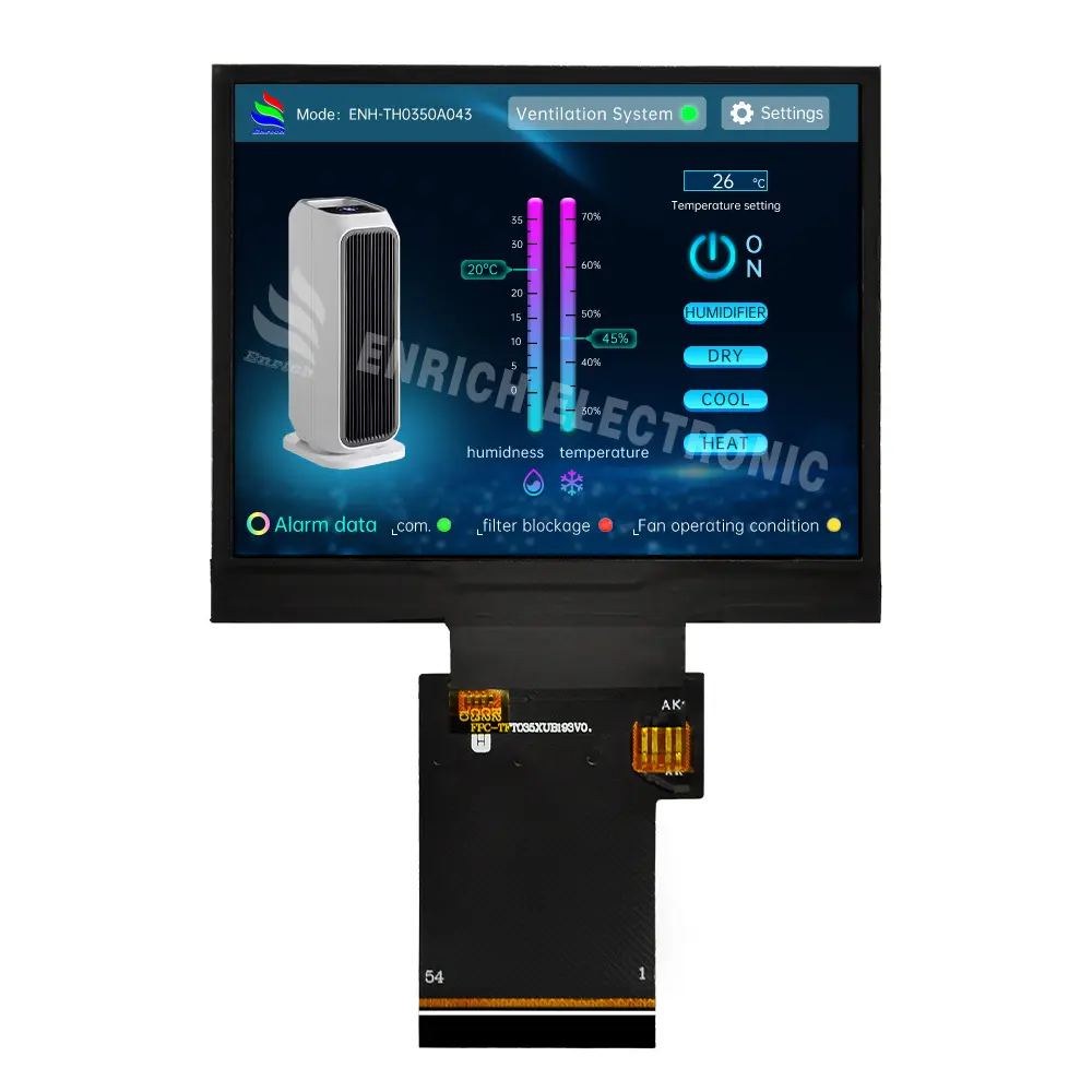 Arricchire 3.5 pollici 320x240 ad alta risoluzione TFT Touch modulo LCD TFT Display LCD