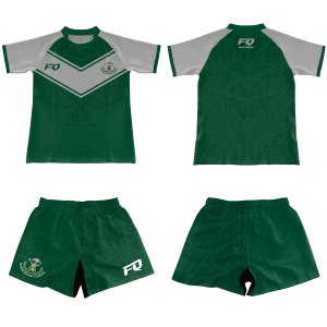 Seragam Rugby Maori Kustom FQ, Jersey Rugby Cetak Sublimasi Set Lengkap untuk Pria, Jersey Rugby Kustom AU NZ, Celana Pendek Seragam Tim - Product Image 5