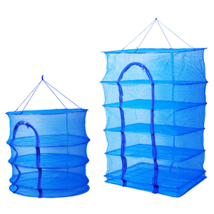 Jaring pengeringan ikan dan sayuran lipat, kotak jaring kandang anti lalat dapat ditarik - Product Image 1
