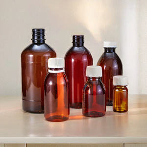 Conteneur à pilules en plastique brun durable de 150 ml, résistant à l'humidité, pour usage pharmaceutique, commande en gros OEM - Product Image 3