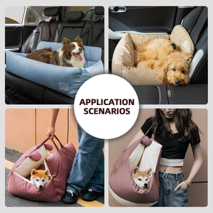 Haute qualité luxe siège de voiture pour animaux de compagnie chien siège de voiture Pet canapé sac voyage sécurité rehausseur lit lavable couverture animaux chien siège de voiture coussin - Product Image 3