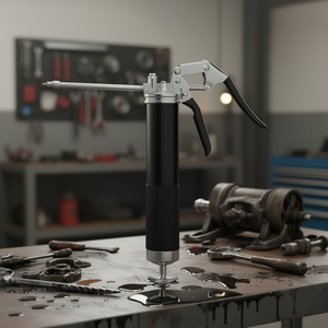 Pistolet à graisse professionnel Db Wholesale 6000 PSI 14 oz avec poignée en acier et buse manuelle pour véhicules - Product Image 2