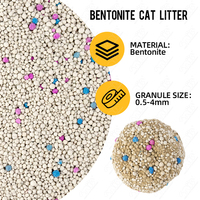 Litière pour chat en vrac, vente en gros, OEM, 4 kg, litière pour chat en bentonite, sans poussière, forme de boule, arena para gatos