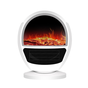 Cheminée électrique avec simulation de flamme 3D, chauffage autonome, chauffage rapide, thermostat réglable - Product Image 1