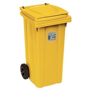 Wheeled <b>bin</b> (120Lt) URBAN ECO SYSTEM Yellow 25696 - Product Image 1