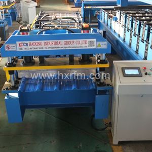 Automatische Aluminium Trapez profil Stahldach walzen form maschine Dach blech herstellungs maschine - Product Image 4