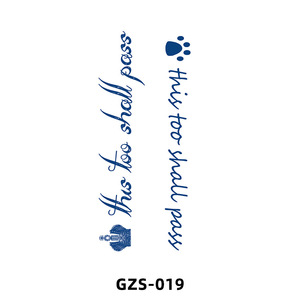 MOONLIGHT 2023 Nouvelle Arrivée Autocollants de <span class=keywords><strong>Tatouage</strong></span> <span class=keywords><strong>Semi</strong></span>-Permanents à Base de Jus et d'Herbes, Bleu Mat, Personnalisables, Style Frais, Lettrage pour Hommes - Product Image 2