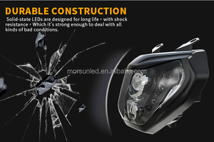 Faro Delantero para Motocicleta Yamaha MT 09 FZ 09 <span class=keywords><strong>MT09</strong></span>, Faro LED Plug and Play con Luces de Circulación Diurna para FZ09 2014-2016 - Product Image 2