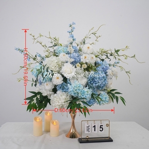 DKB Factory Wholesale Luxury <b>Artificial</b> <b>Flower</b> Ball Blue Silk Rose Arrangement Valentine's Day Modern Handmade - Product Image 3