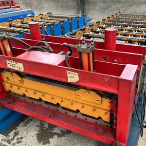 Mái ibr <span class=keywords><strong>840</strong></span> hình thang hai lớp kim loại kẽm tấm cuộn hình thành máy hoàn toàn tự động màu thép ngói - Product Image 1