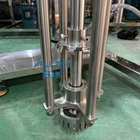 Homogénéisateur mélangeur à cisaillement élevé électrique en acier inoxydable SUS304/SUS316L avec moteur à engrenages et roulement, 50L, pour shampoing