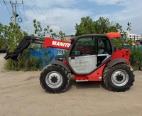 Chariot télescopique Manitou MT732 d'occasion en bon état, modèles MT733, MLT737, MT1740, chariot télescopique d'occasion à prix avantageux à vendre