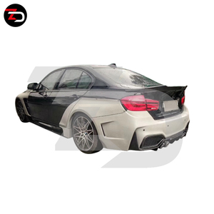 Kit de Carrocería Estilo ZD de Alta Compatibilidad para <span class=keywords><strong>BMW</strong></span> Serie <span class=keywords><strong>3</strong></span> F30 325 <span class=keywords><strong>328</strong></span>, Parachoques, Faldones Laterales, Molduras de Ruedas, Estilo Ancho - Product Image 6